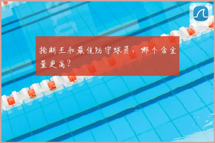 抢断王和最佳防守球员，哪个含金量更高？